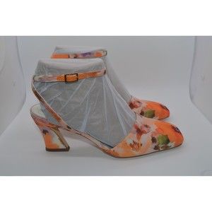 Franco Sarto Daisy 2 Strap Heels Shoes Melon